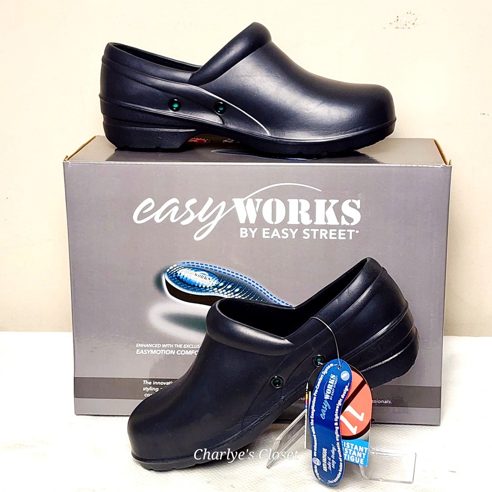 Easy Works Kris Clog 5M NWB Slip Resistant Work Shoe Stylists Nursing Healthcare